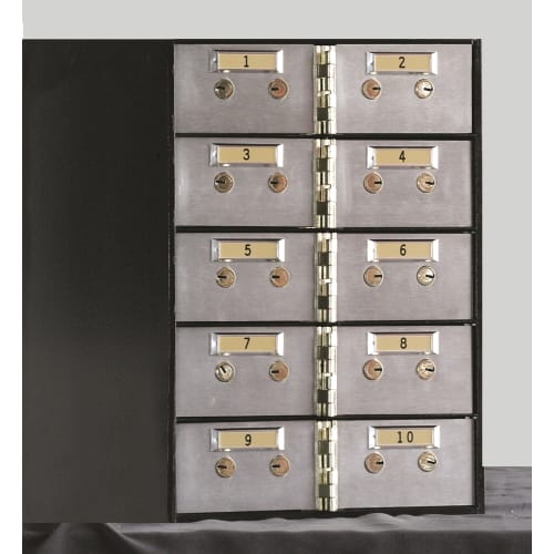 Safe and Vault Safe Deposit Boxes 10 - 3x5 Openings